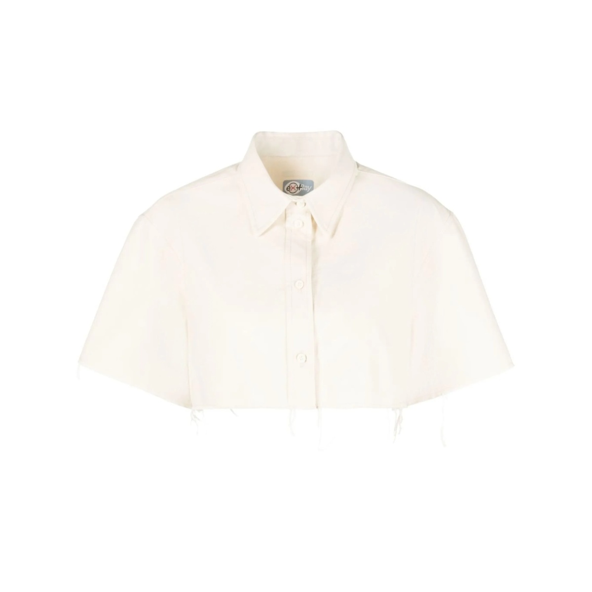 Ex-Ray canvas cropped shirt