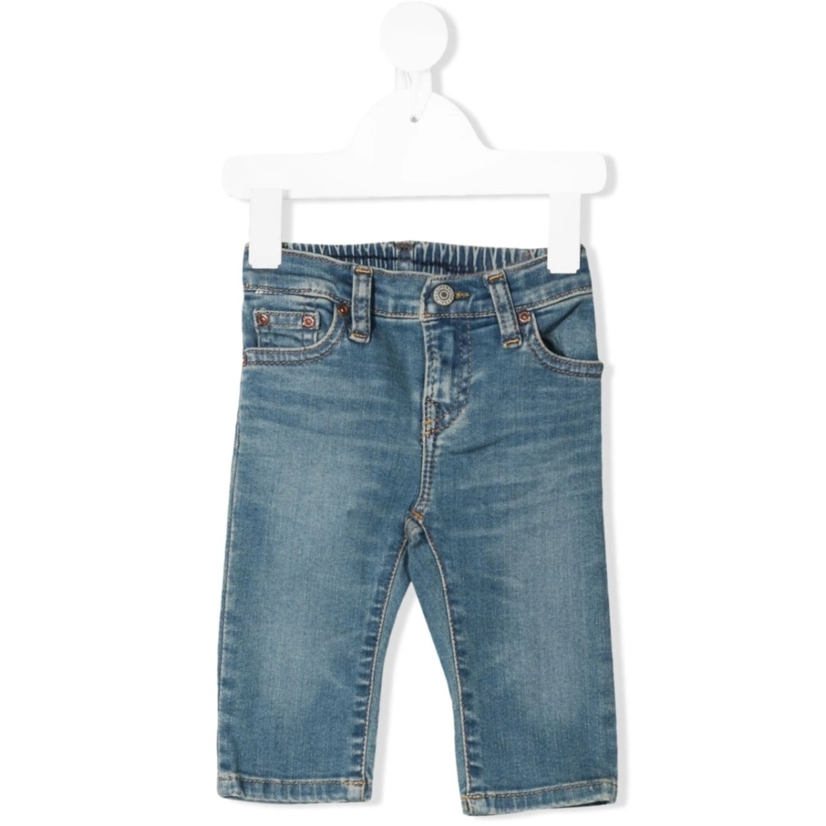 faded-effect jeans