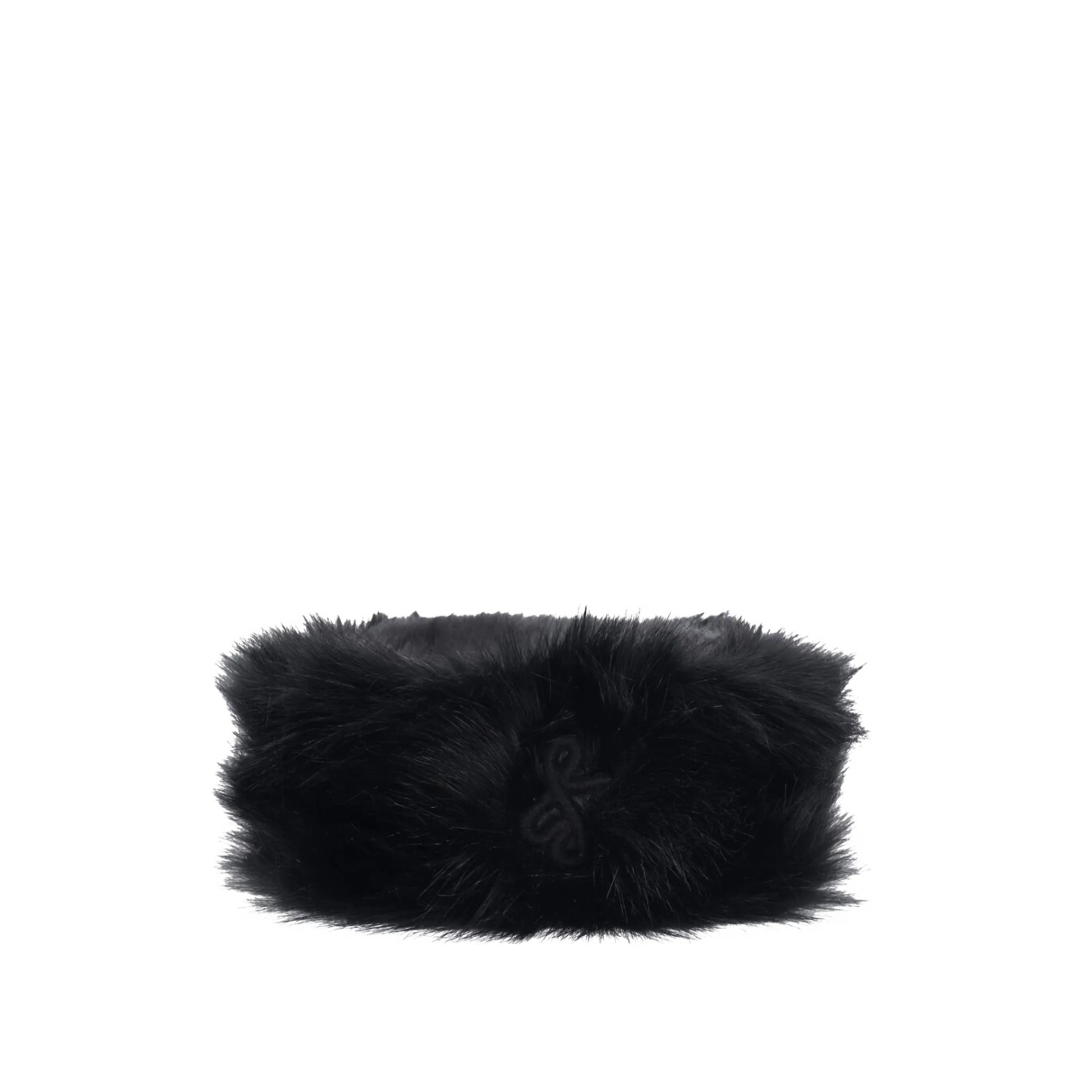 faux-fur pillbox hat