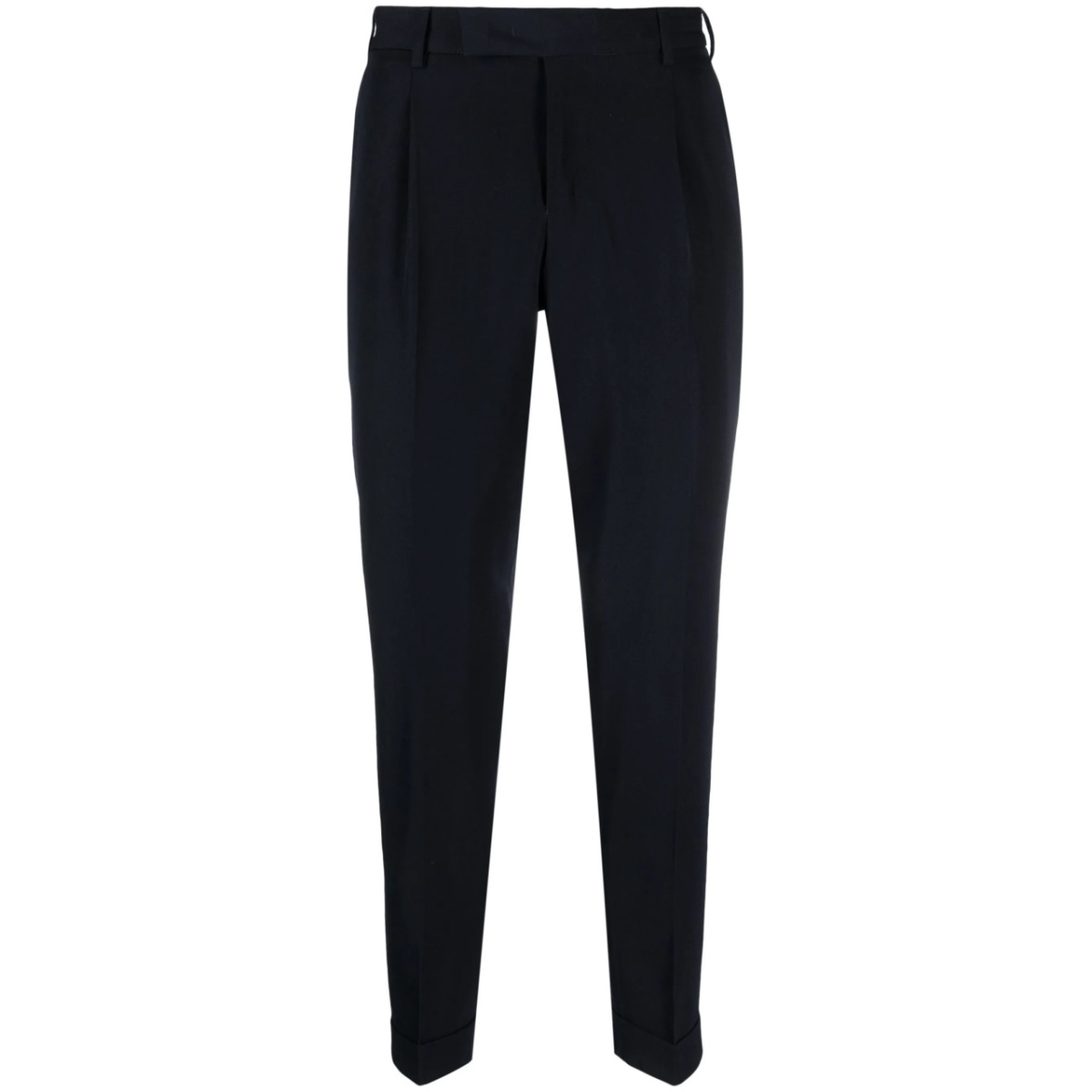 feather-charm virgin wool trousers
