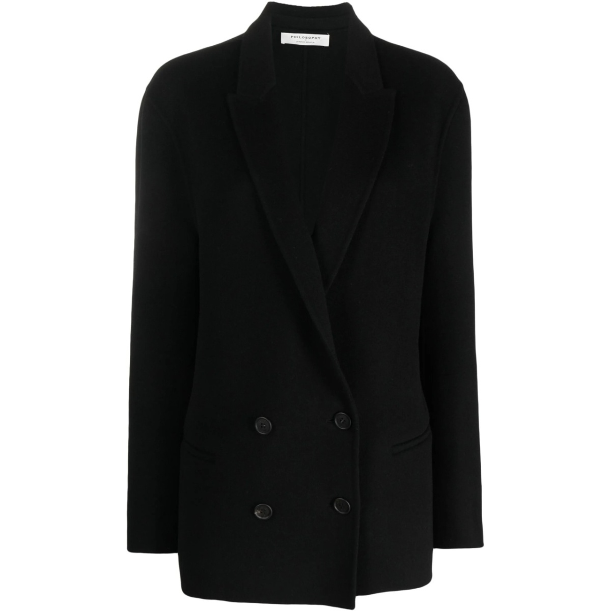 felted double breasted blazer