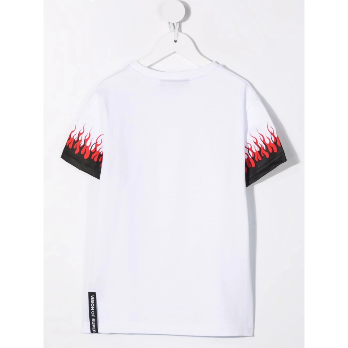 flame-print short-sleeved T-shirt - Img 2