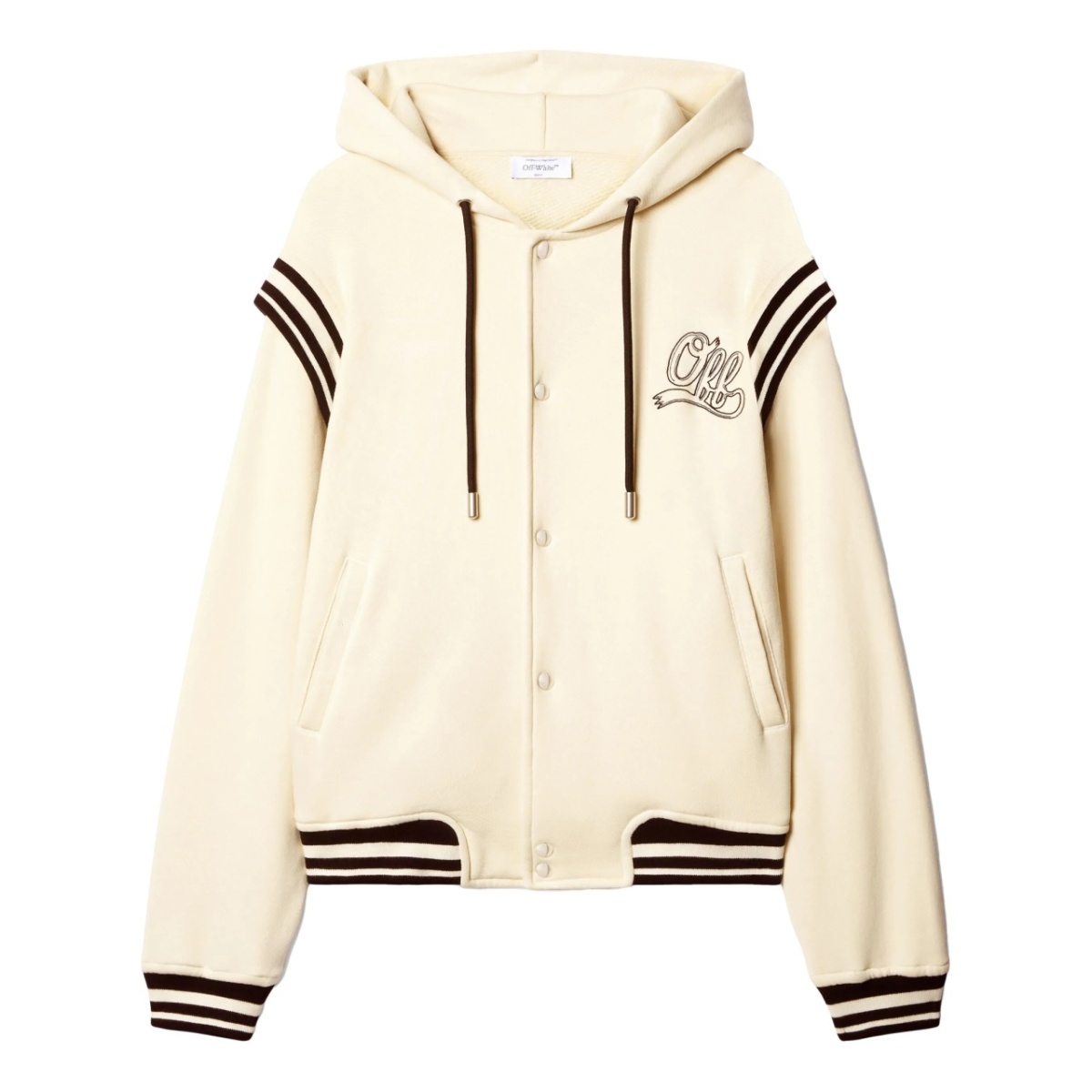 fleece varsity hoodie
