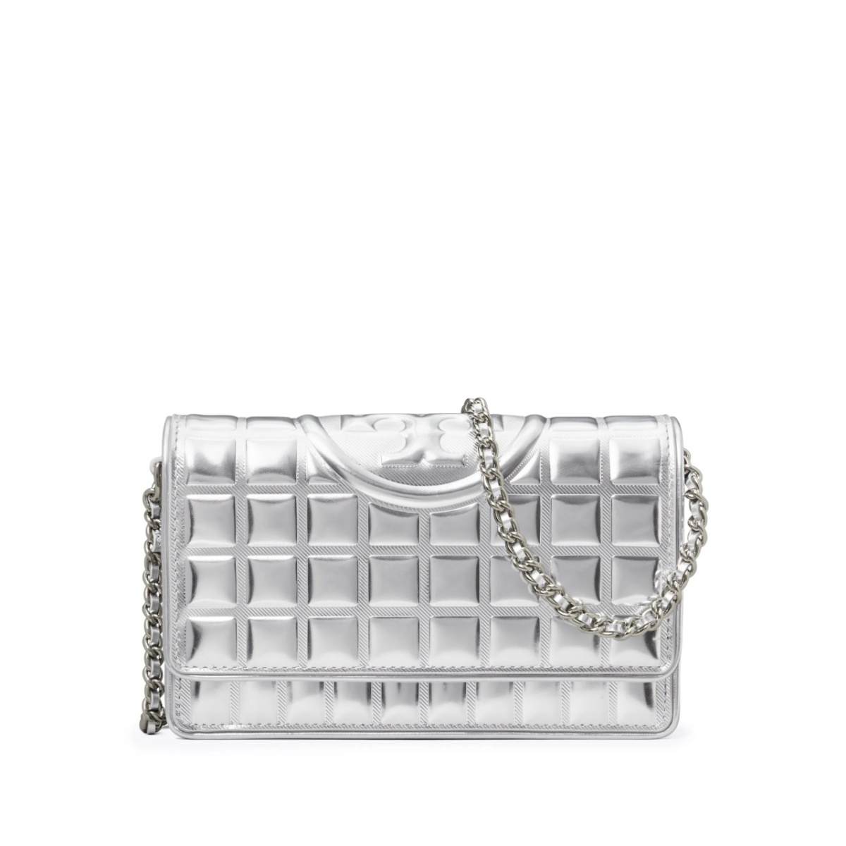Fleming Metallic quilted cross body bag