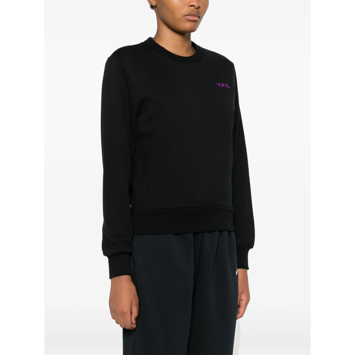 flocked-logo sweatshirt - Img 3