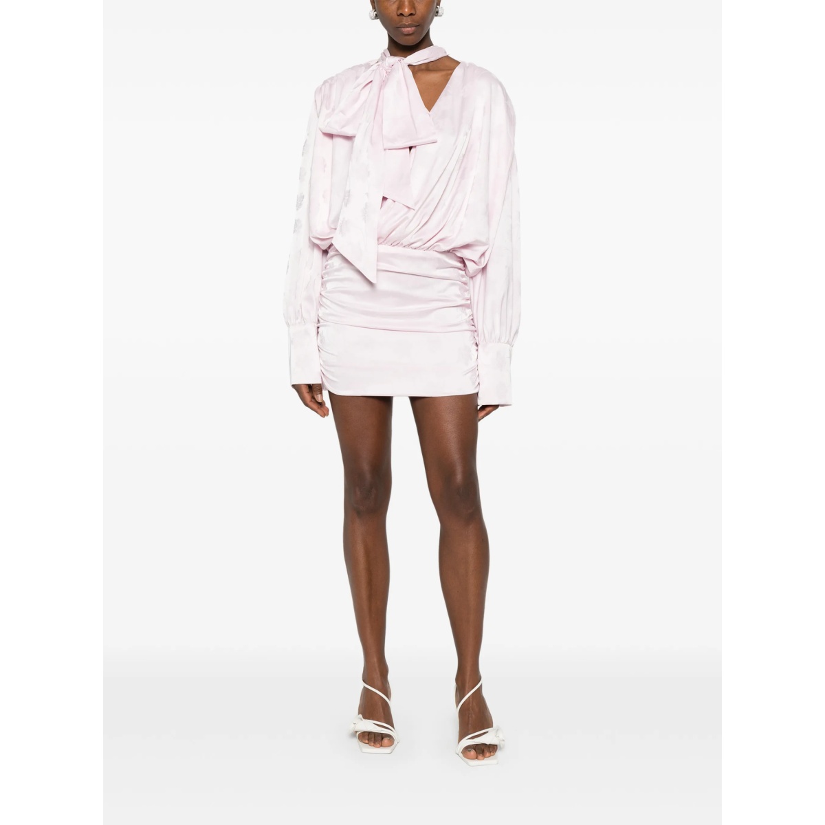 floral-jacquard mini dress - Img 2