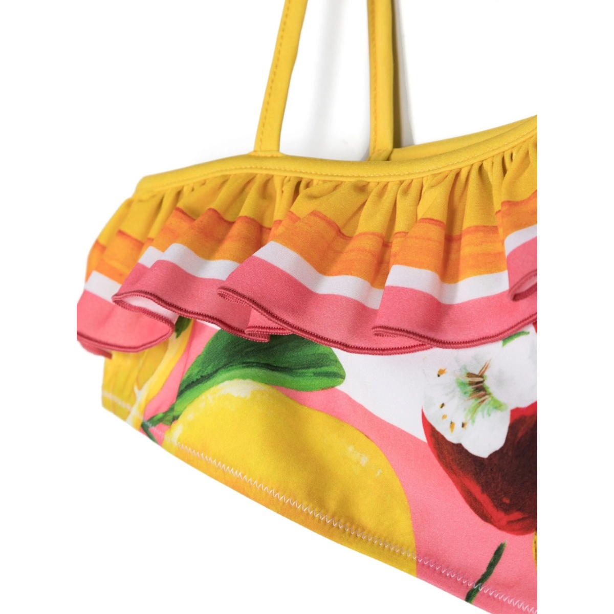 floral-print one-shoulder bikini set - Img 3