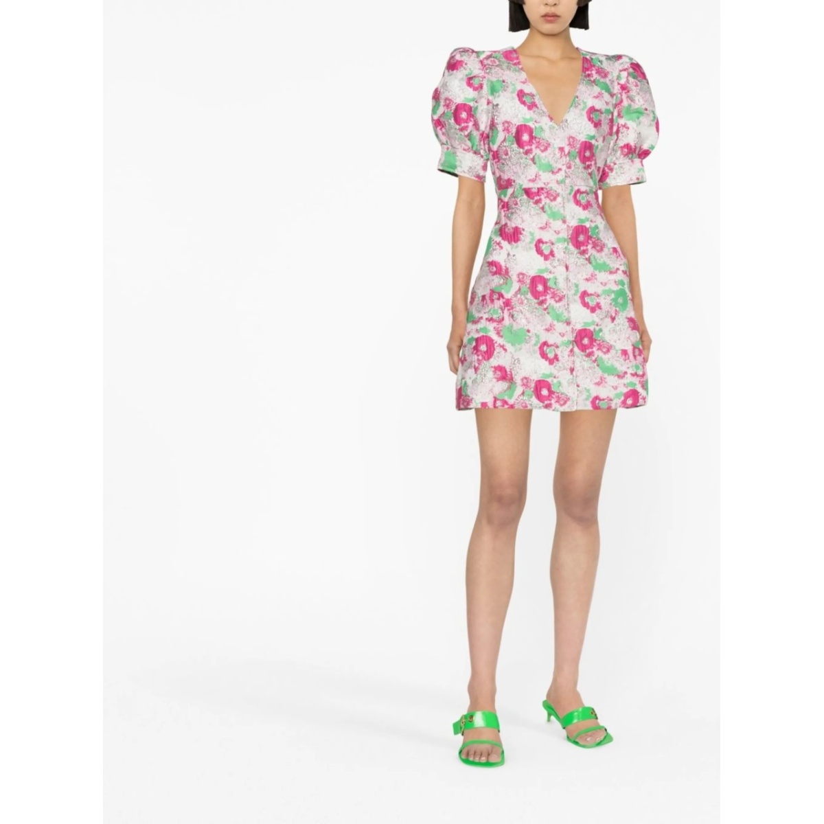 floral-print short-sleeve dress - Img 4