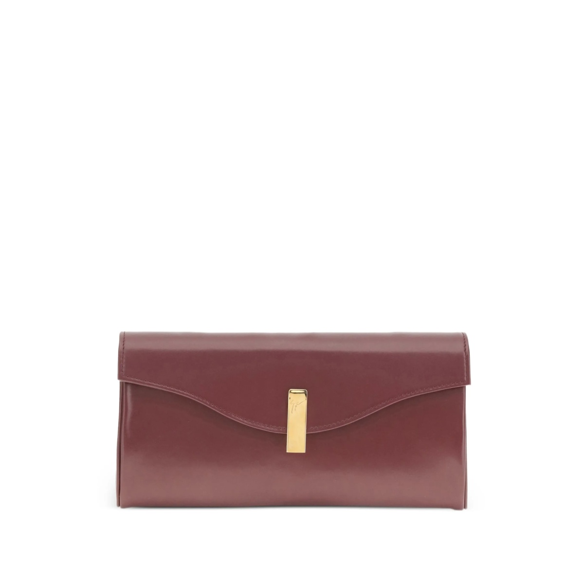 Flutie leather clutch bag