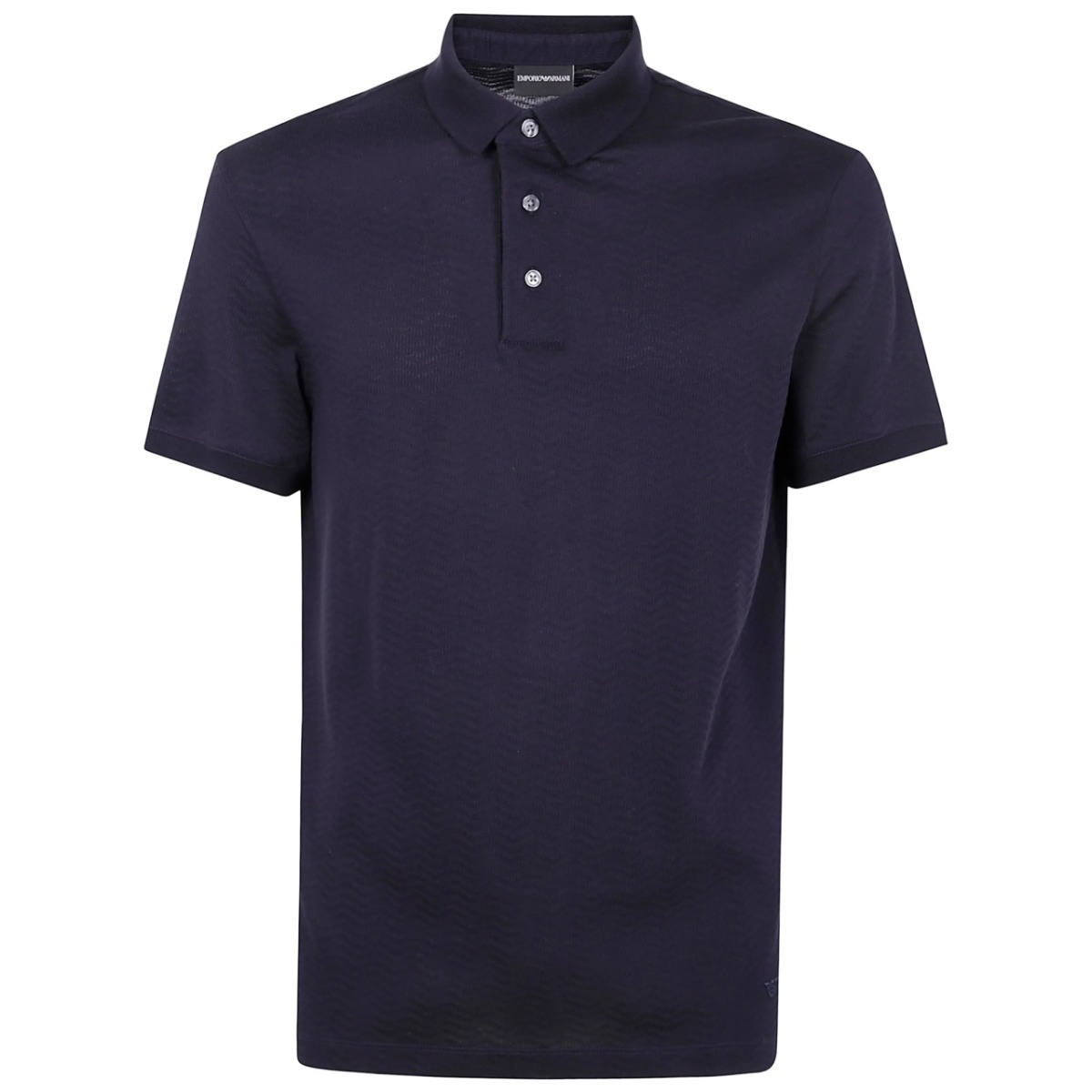 front button-fastening cotton polo shirt