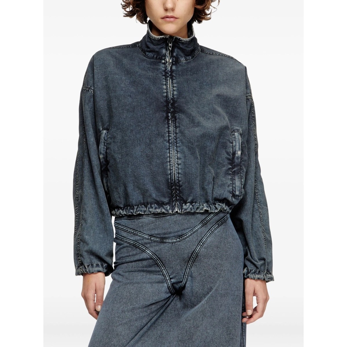G-Leam-R1 cropped denim jacket - Img 3