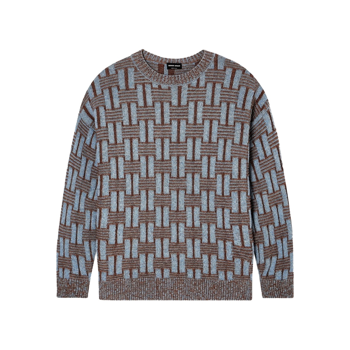 geometric-pattern sweater