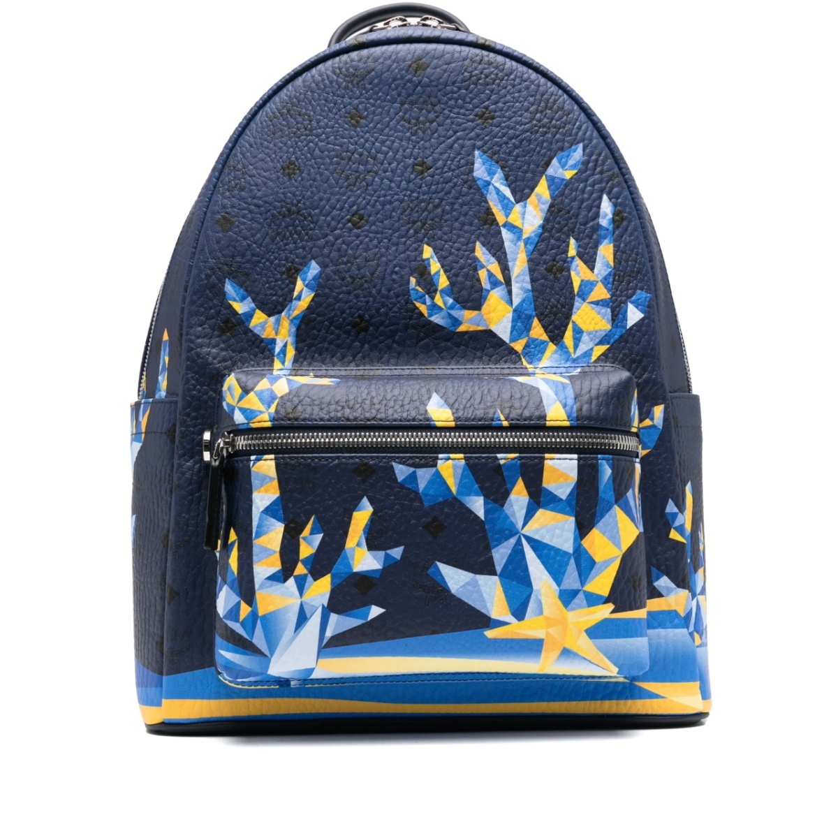 geometric-print backpack