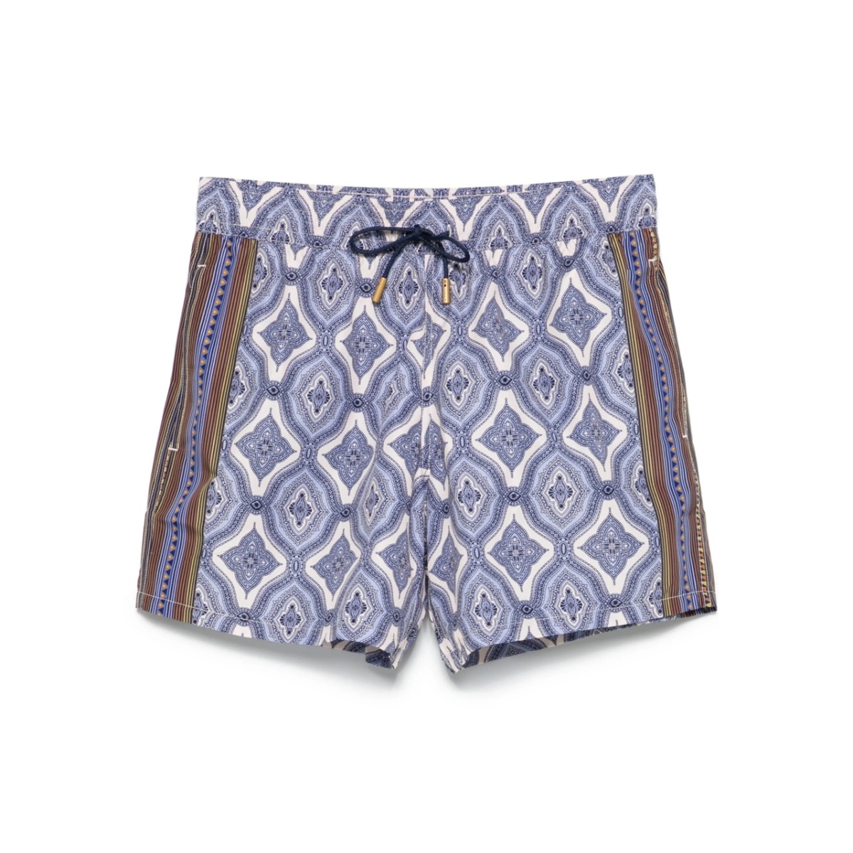 geometric-print swim shorts