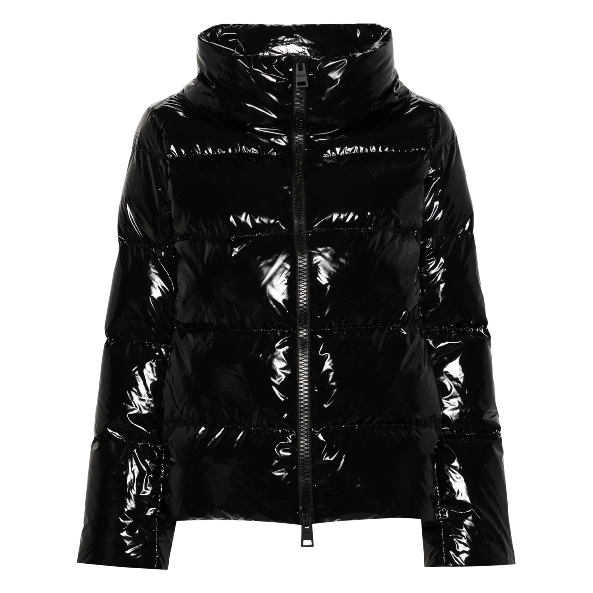 gloss puffer jacket