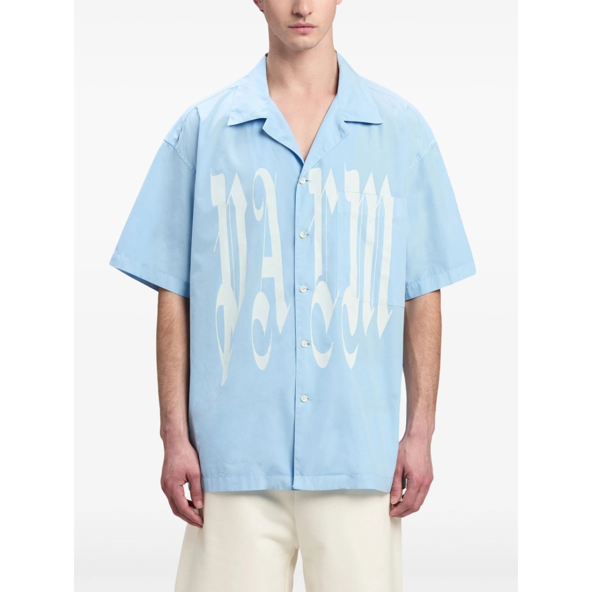 Gothic Logo cotton shirt - Img 3