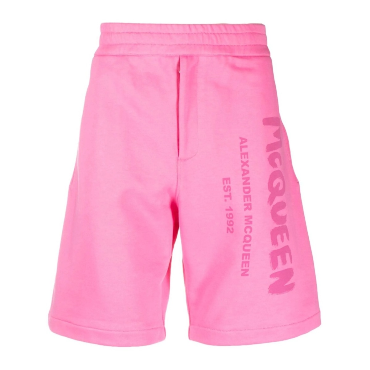 Graffiti-print track shorts
