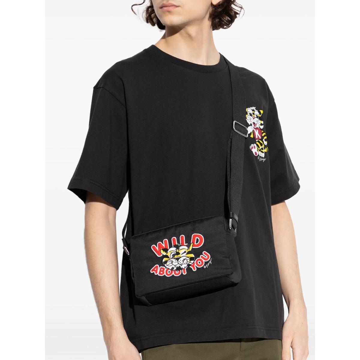 graphic-embroidered messenger bag - Img 2