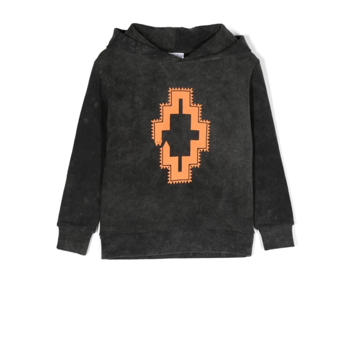 graphic-print fringe hoodie