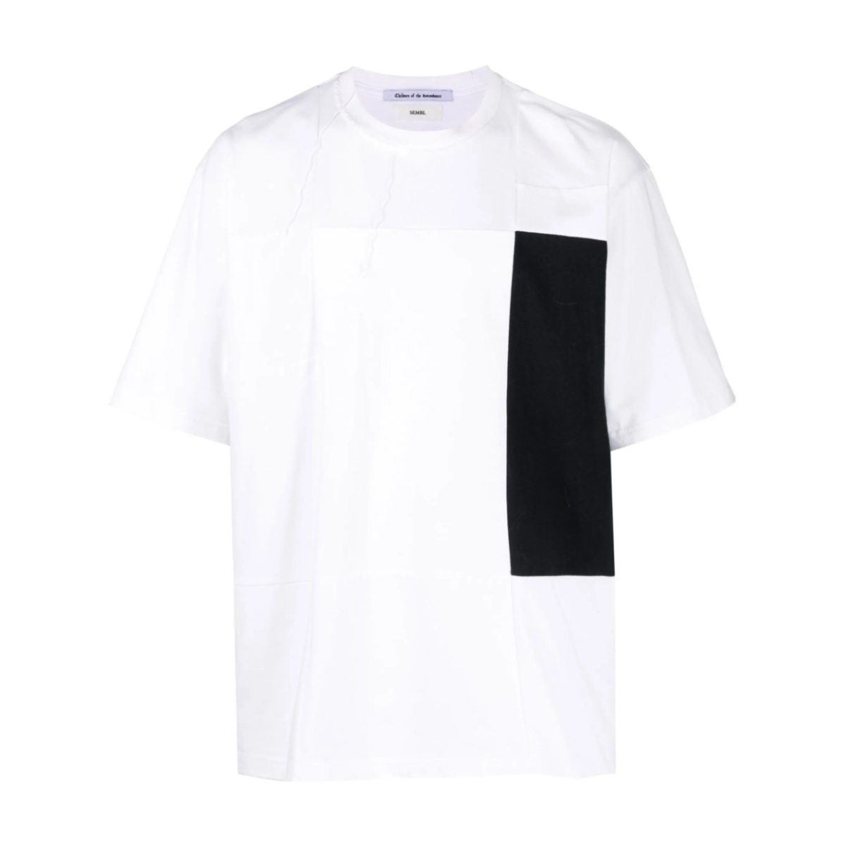 graphic-print patchwork T-shirt