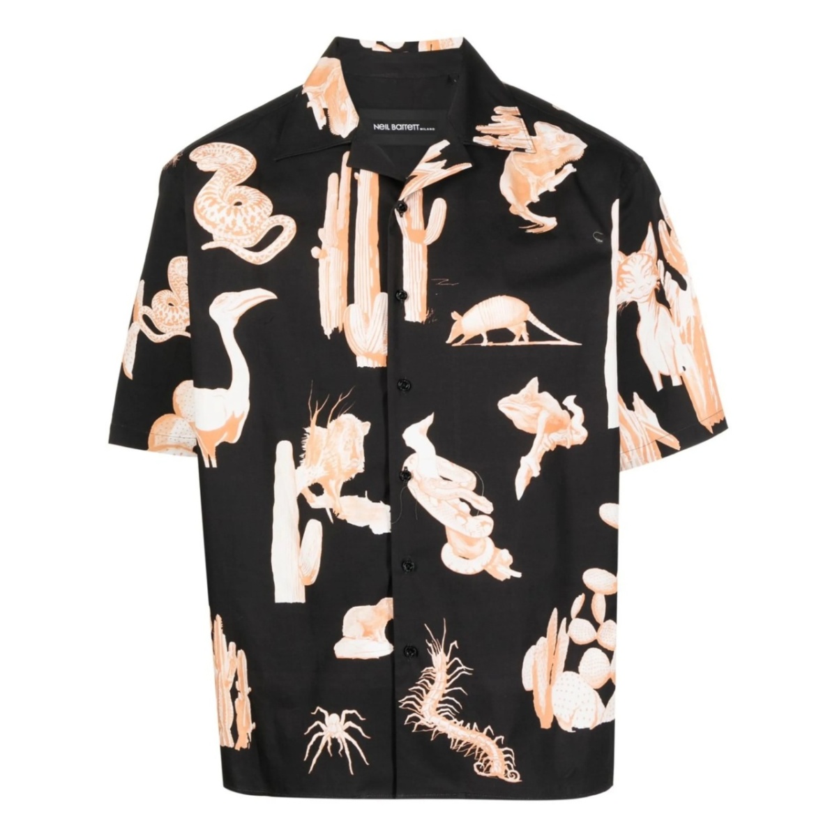 graphic-print short-sleeve shirt