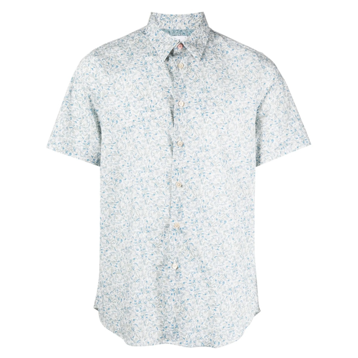 graphic-print stretch-cotton shirt