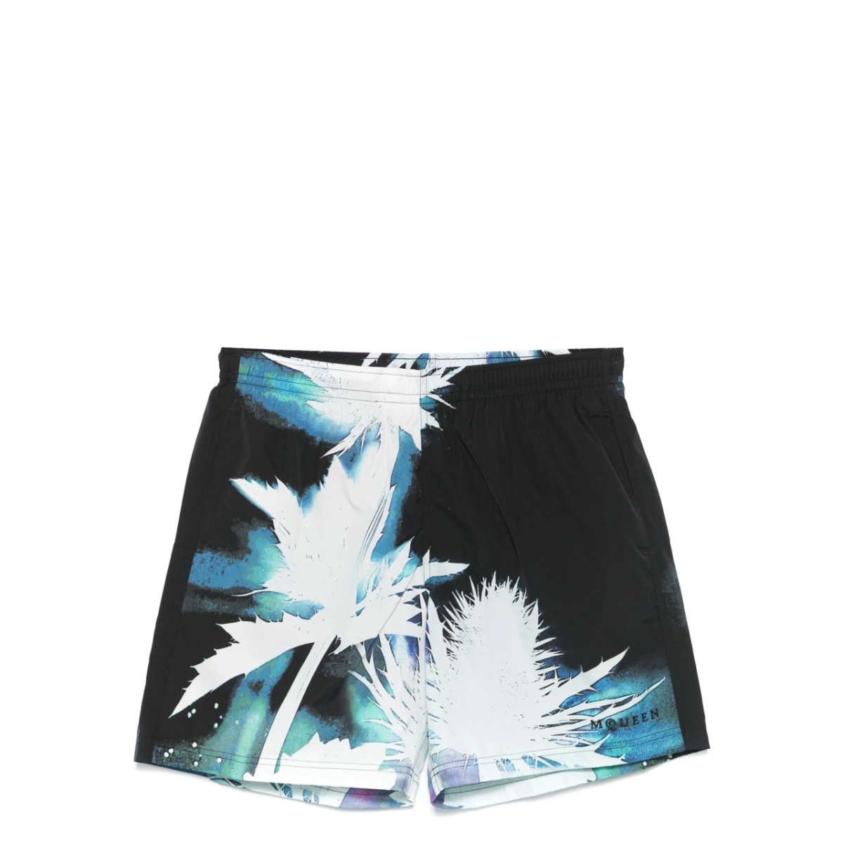 graphic-print swim shorts