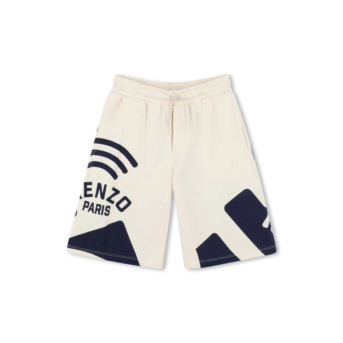 graphic-print track shorts