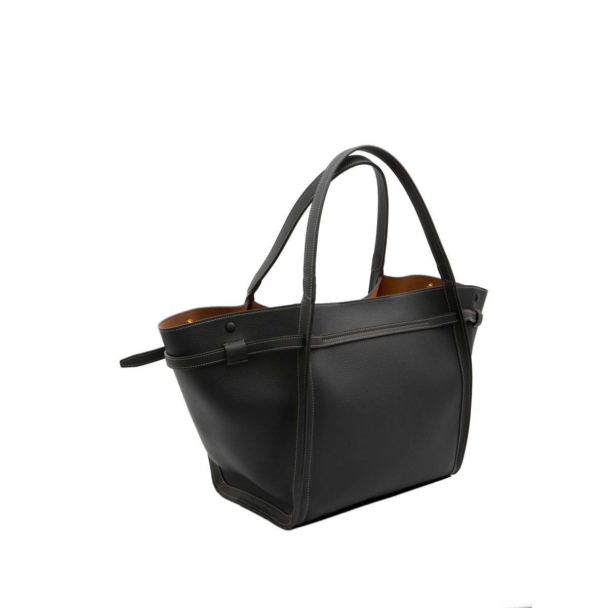hammered t leather tote bag - Img 2