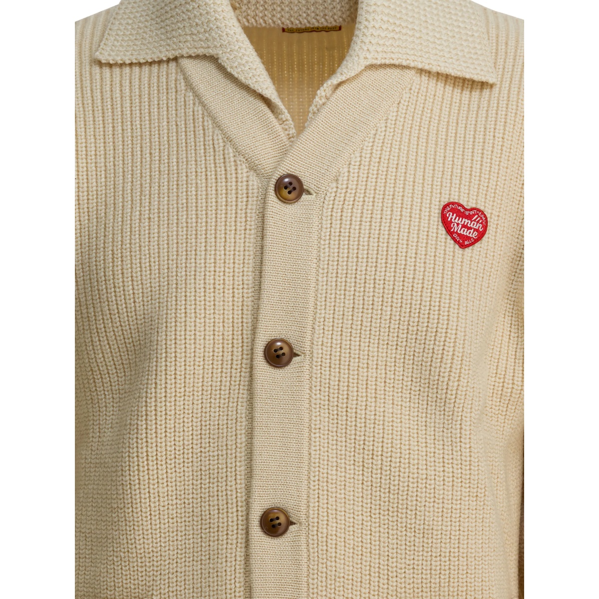 heart-patch button-up cardigan - Img 5