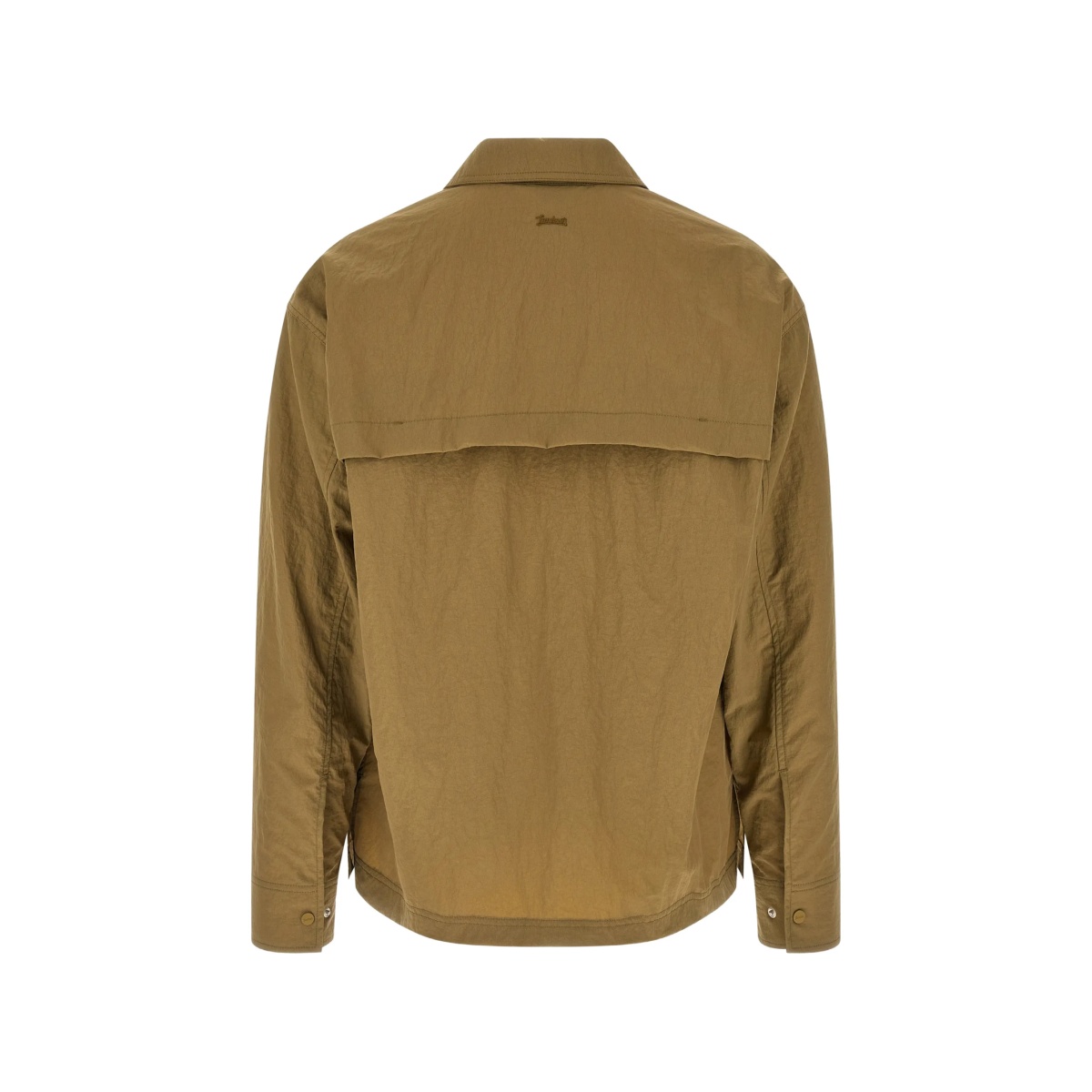 hidden-button shirt jacket - Img 2