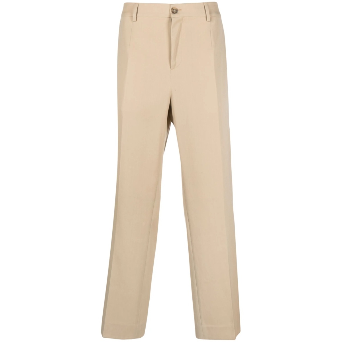 high-waist gabardine trousers