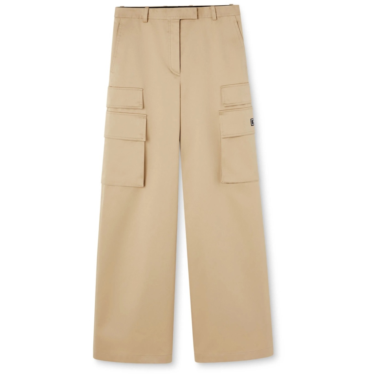 high-waist wide-leg trousers