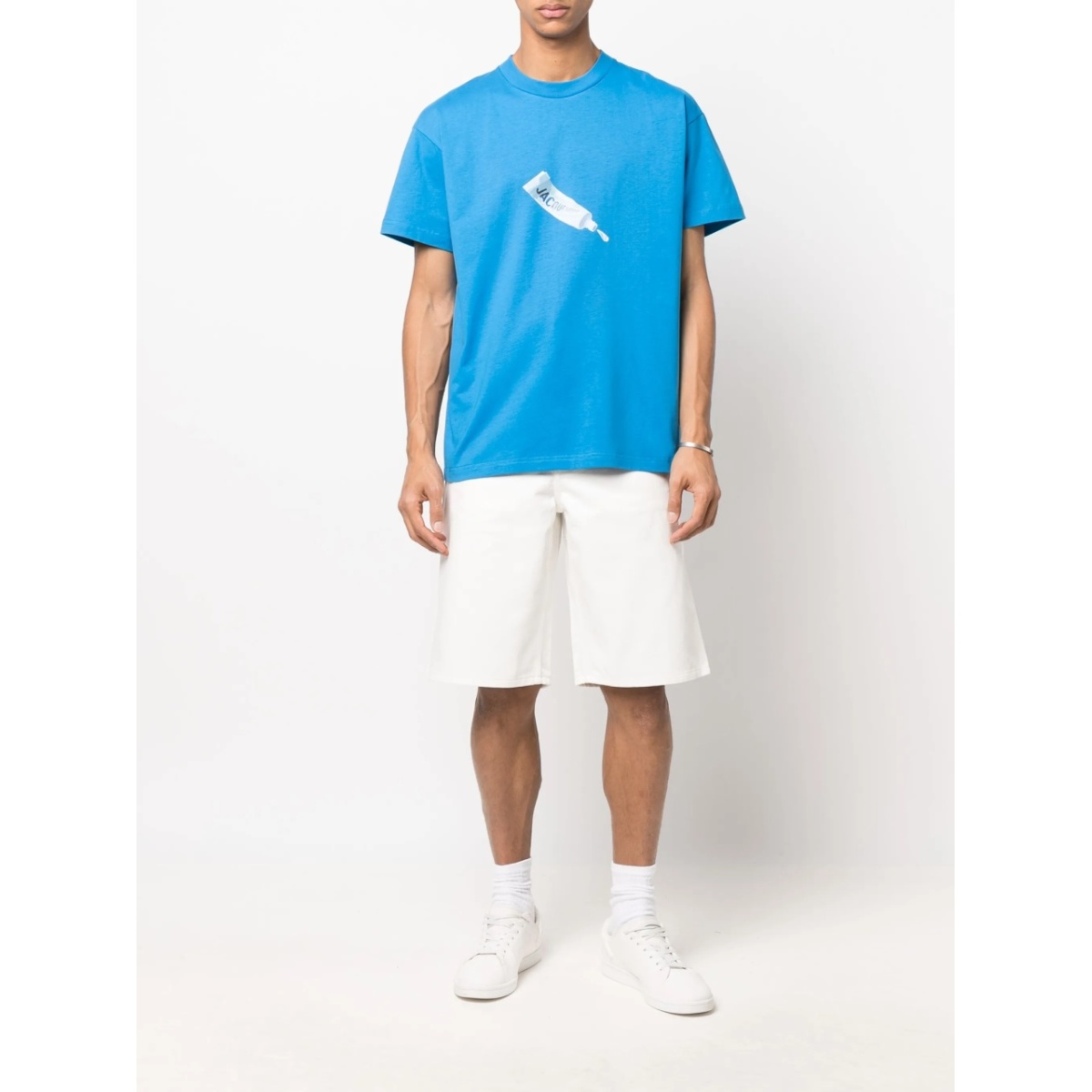 high-waisted A-line bermuda shorts - Img 2