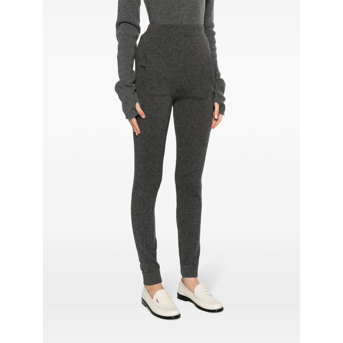 high-waisted cashmere leggings - Img 3