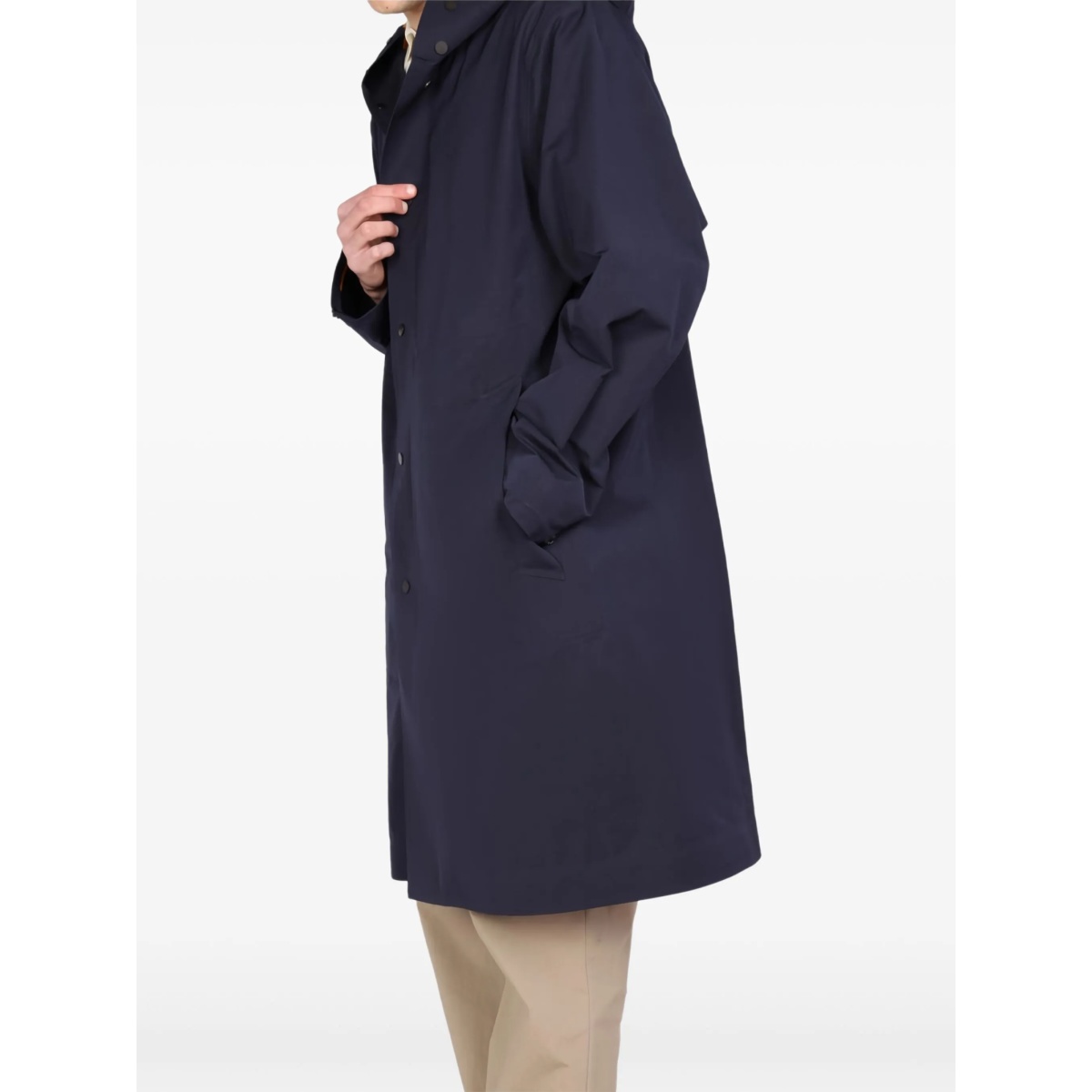 hooded trench coat - Img 3