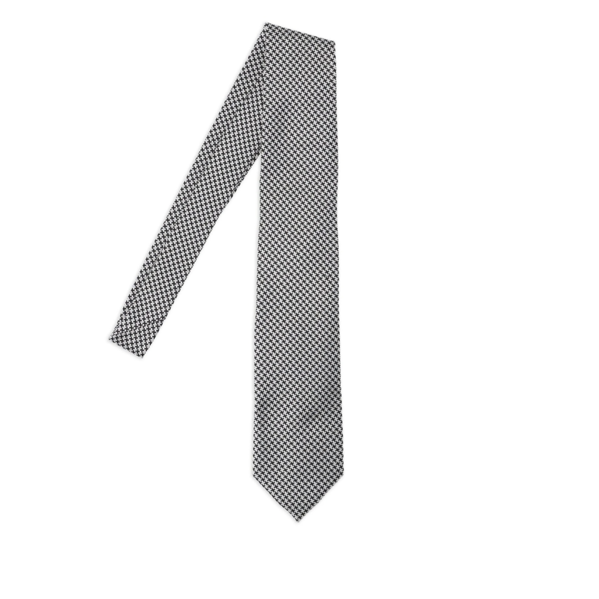 houndstooth silk tie