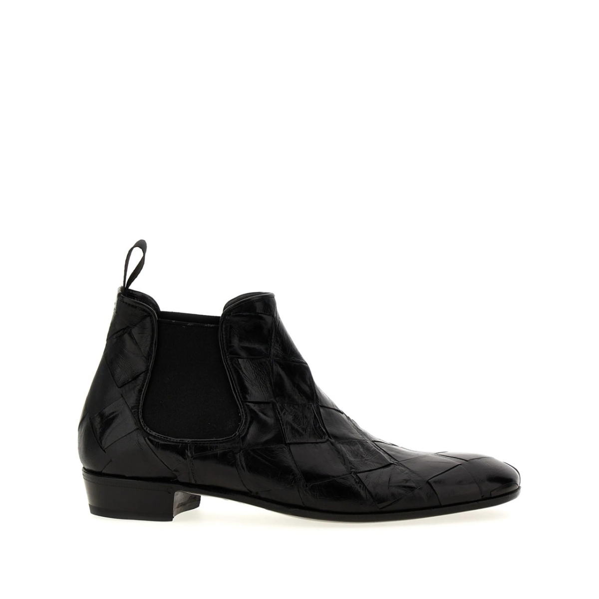 interwoven ankle boots