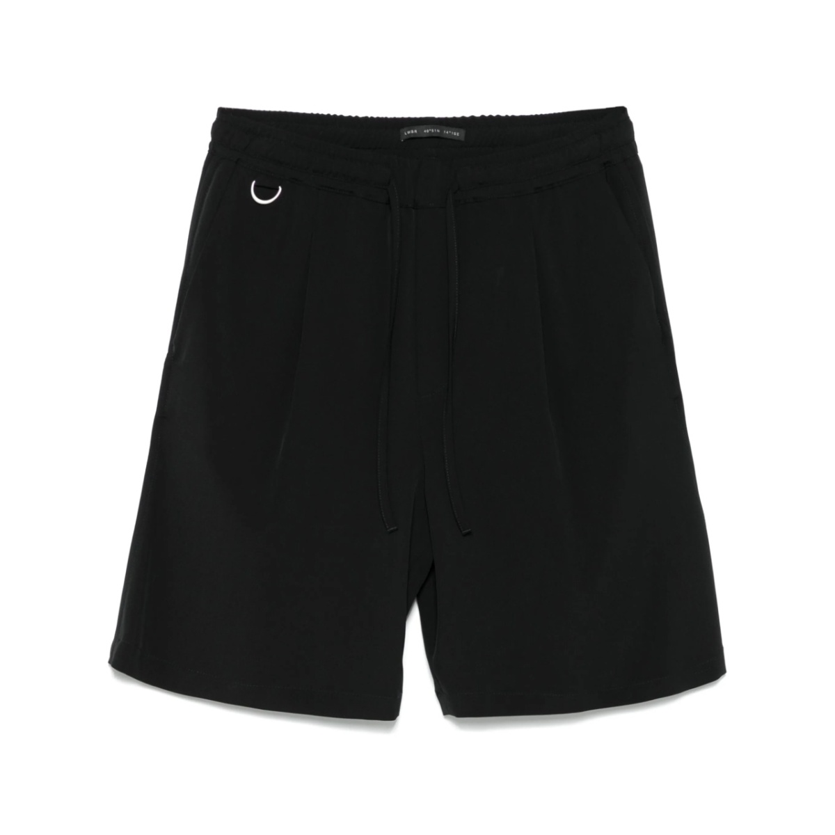inverted-pleat shorts