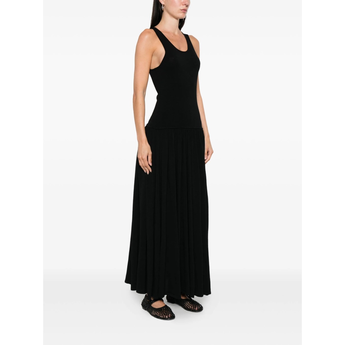 Jada racer-back gathered maxi dress - Img 3