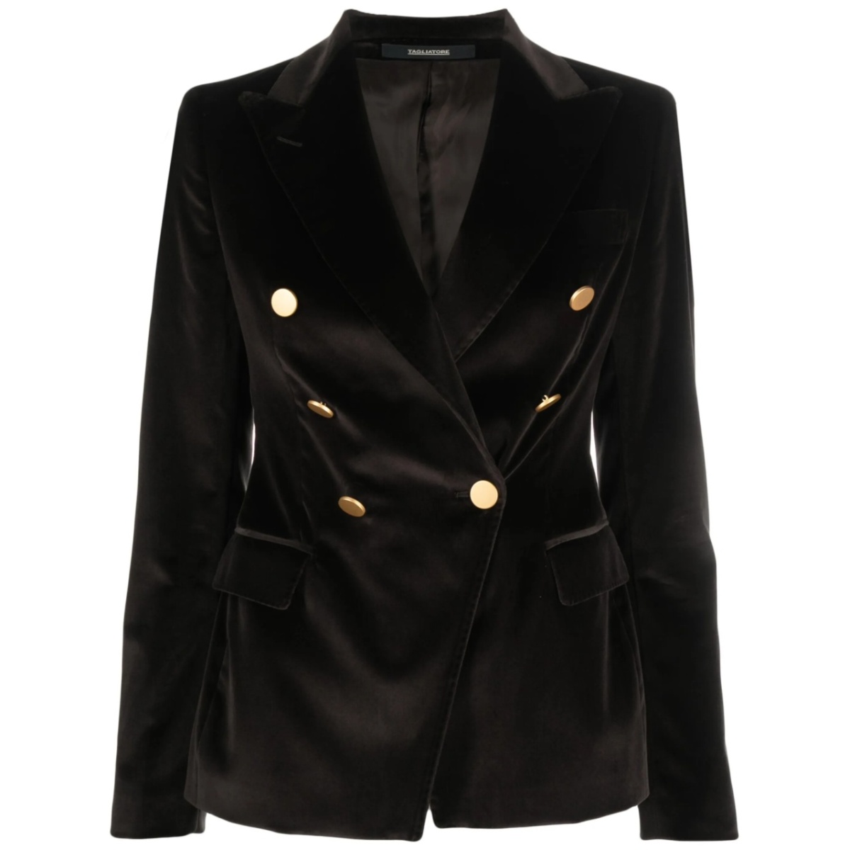 Jalicya velvet double-breasted blazer