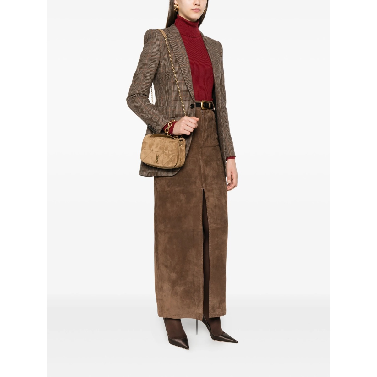 Jamie 4.3 quilted suede shoulder bag - Img 2