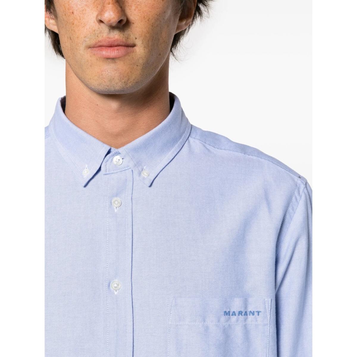 Jasolo logo-embroidered cotton shirt - Img 5
