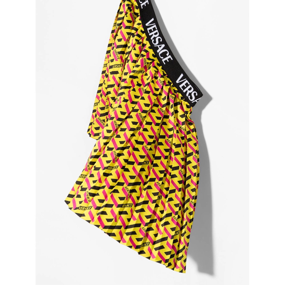 La Greca print pleated skirt - Img 4