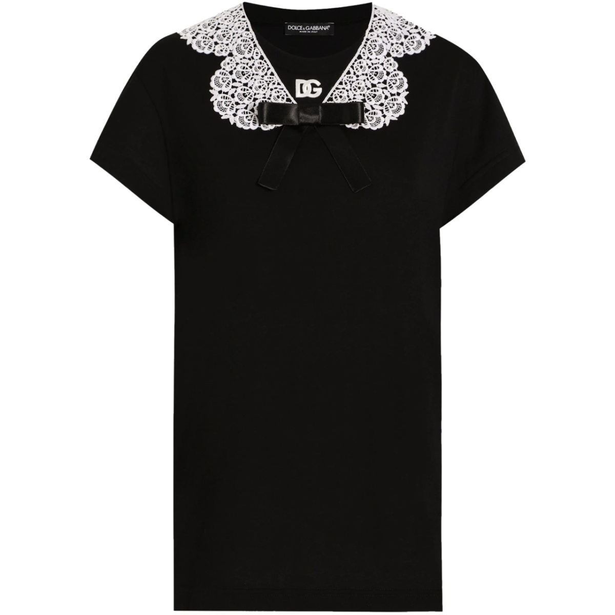 lace-trim blouse