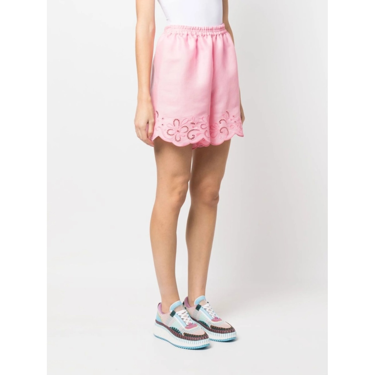 lace-trimmed shorts - Img 3