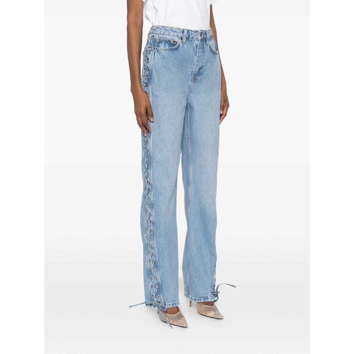 lace-up jeans - Img 3