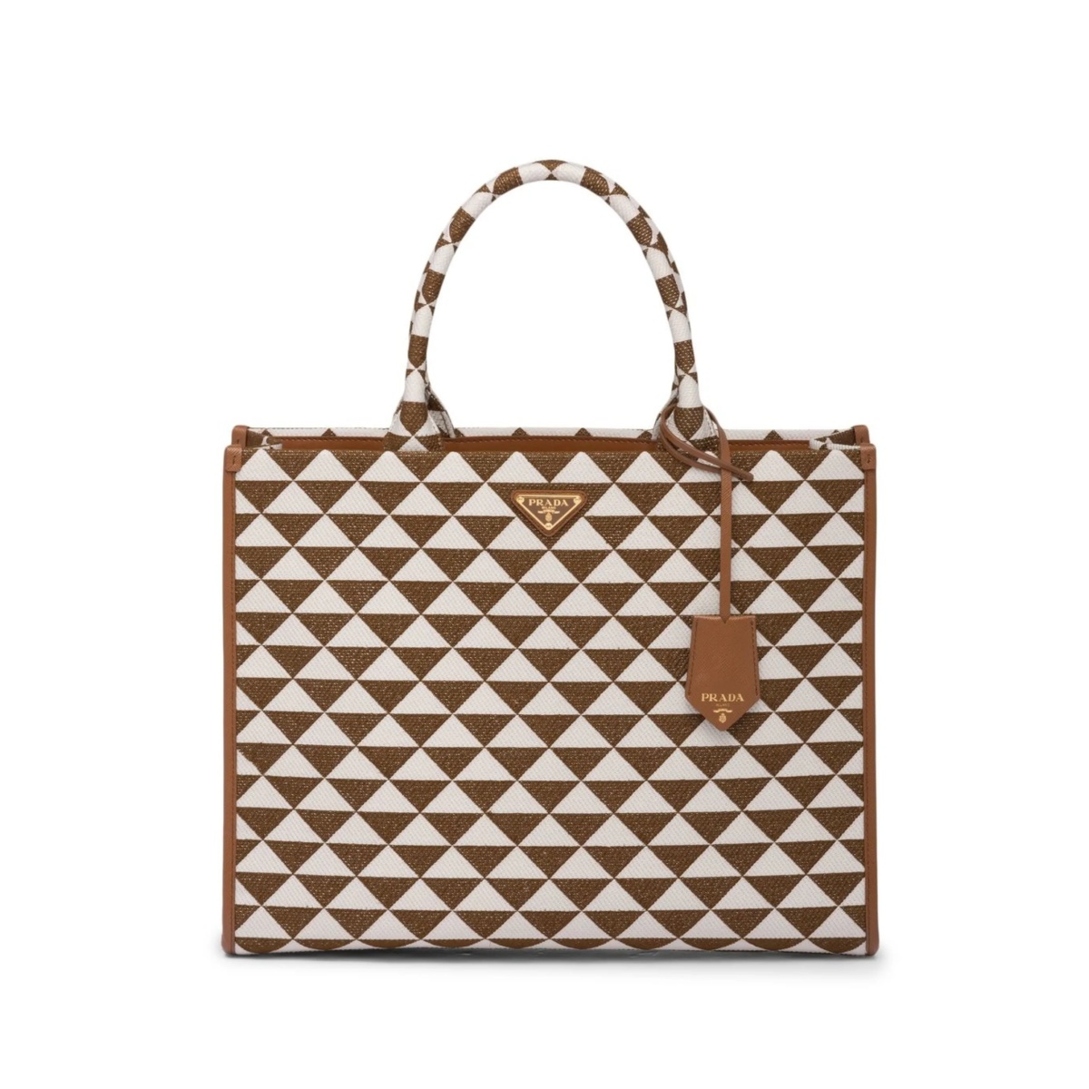 large Symbole embroidered tote bag