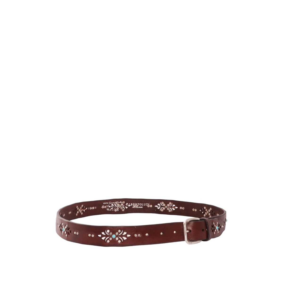 laser-cut studded leather belt - Img 2