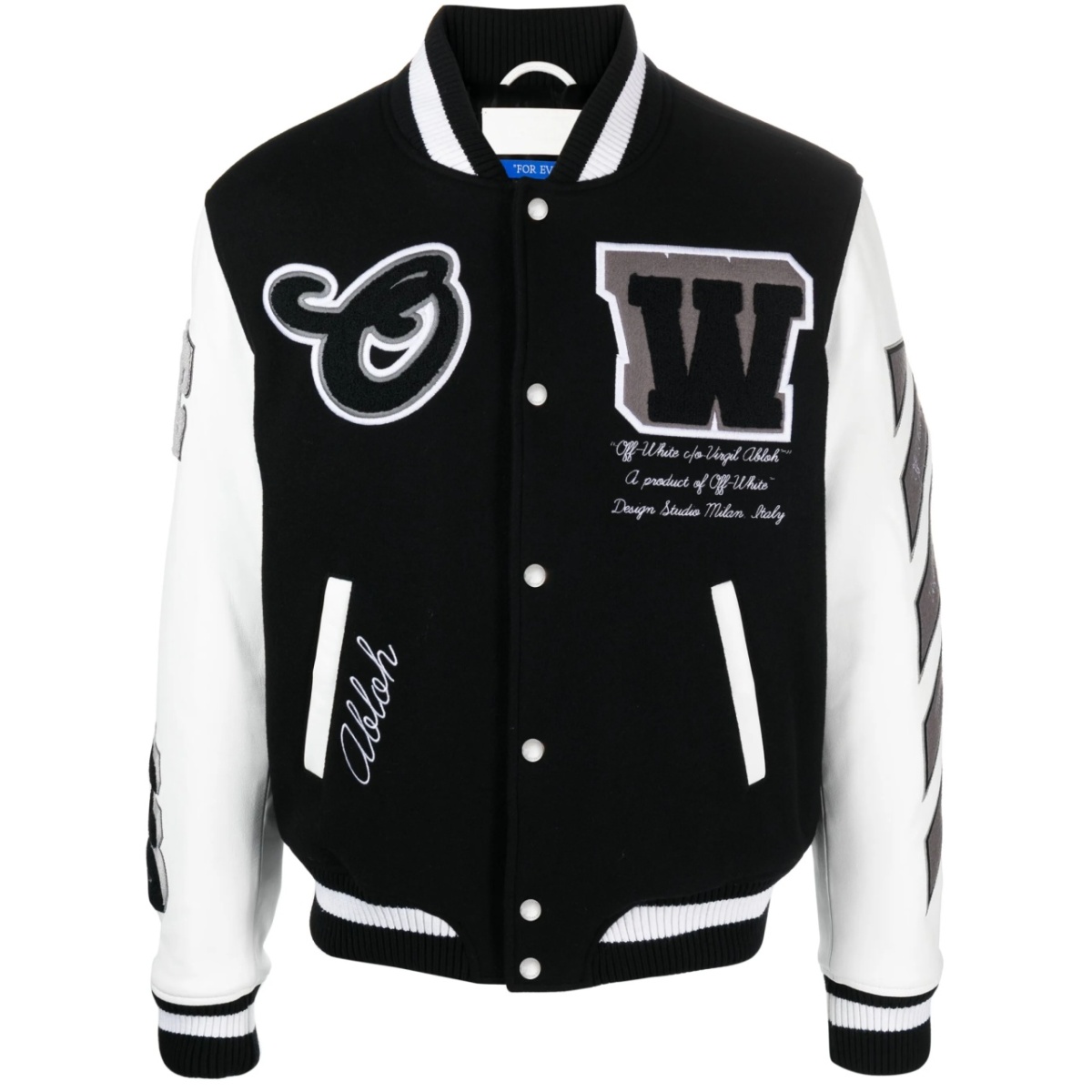 Lea appliqué varsity jacket